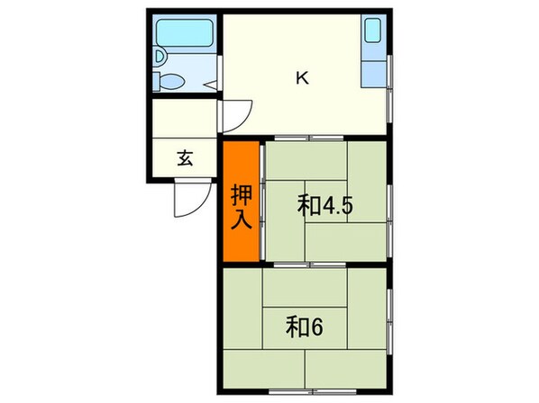 高瀬アパ－トの物件間取画像